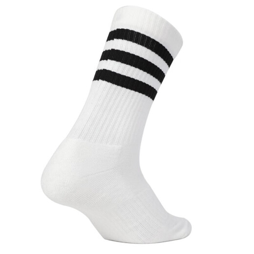 
Adidas socks men's socks women's socks sports socks comfortable and breathable fitness training casual socks high-top stockings FH6628 white pair S-3538