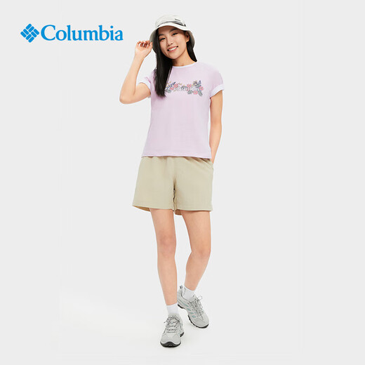 Columbia哥伦比亚T恤女25春夏户外吸湿干爽透气休闲圆领短袖AR5795 686 M 160/84A
