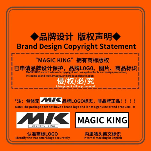 MAGIC KING MK official light luxury bag genuine leather printed mini food basket women's bag handbag crossbody bucket bag shoulder bag cognac color 9071 modified rivet style (top layer cowhide) with PVC