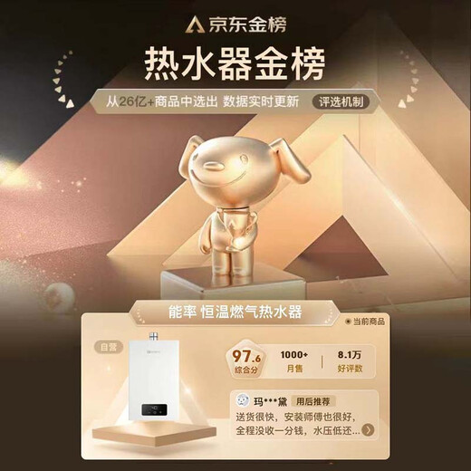 Energy-efficient (NORITZ) 16-liter natural gas water heater, 15% national subsidy for home appliances, whole-house constant temperature cruise, integrated noise reduction lower-mounted fan, 16EA2FEX gold list certification