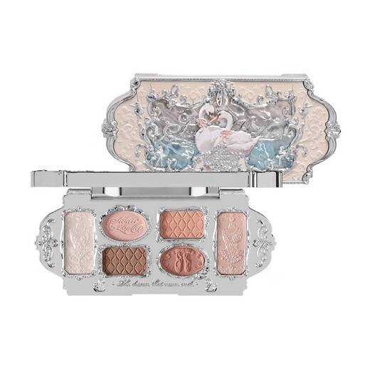 La fleur connaît le cygne ballet six couleurs ombres à paupières mate mate nacre de papillon nuage épaule à paupières palettes polyvalentes cadeaux pour sa petite amie nocte