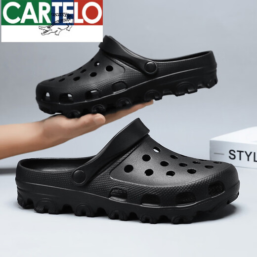 Katile Crocodile Hole Chaussures Sandales de plage pour hommes Grands pantoufles de grande taille Sandales 48 Grand Taille 49 Couple Chaussures de jardin Taille 50 Dyh9859 Bleu foncé 42