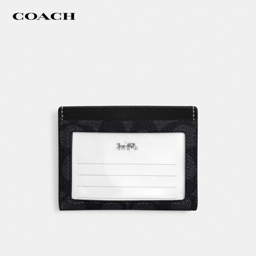 
CoaCH (COACH) Men's Luxury Black Coin Wallet Card Bag CW366MI5 [Brand Authorization] Gift for Boyfriend