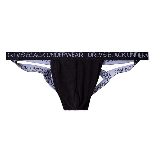 DU.AI Men's Underwear Low Waist Sexy Solid Color Modal Comfortable Thong Gay Small 0 Sex Toys Confidential Black M