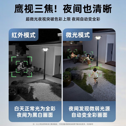Rtako【户外专用·全彩夜视】摄像头AOV监控摄像头360度无死角带夜视全景户外手机远程监控农村室外高清 【三摄4G款】2000万日夜全彩-30天回放