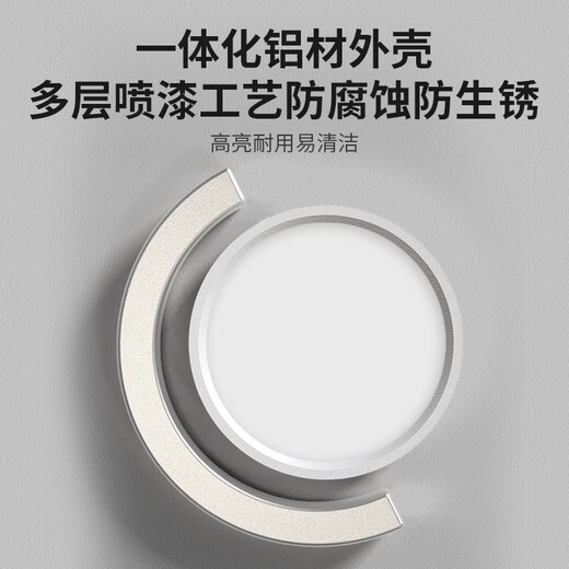Fanyao ultra-thin surface-mounted downlight, round LED small ceiling installation, ceiling light, aisle light, entrance corridor, entrance ceiling spotlight, 15w-neutral light