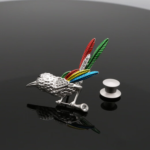 Xifei brooch for men and women, gentleman's fun bird corsage short pin, suit clothing accessories, business casual