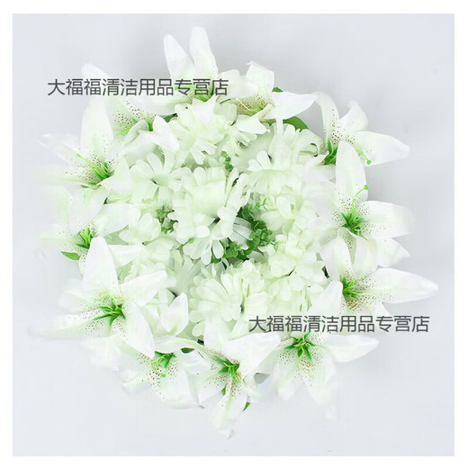 Tomb Sweeping Day wreath, simulated lily plastic flower memorial decoration, cemetery fake flower, chrysanthemum, tomb-sweeping wreath, lily wreath pink