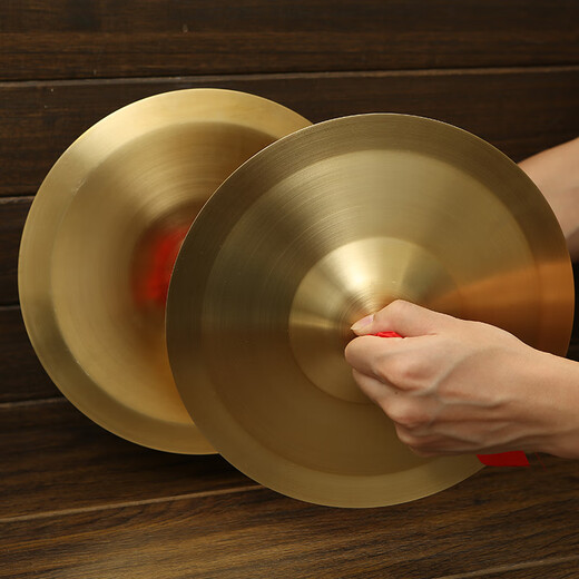 南仲镲打击乐大擦乐器铜镲小嚓儿童锣鼓玩具小擦成人学生镲三句半道具 19cm 2片 亮镲（合金材质）