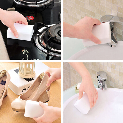 Oukai Nano Sponge Magic Wipe Decontamination Sponge Wipe Kitchen Cleaning Douyin Magic Shoe Shine Disposable Consumables Nano Sponge 40 Pieces 10*6*2cm