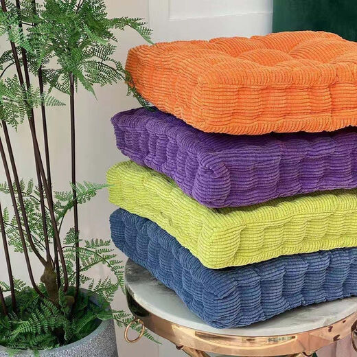 Yingzhu'er seat cushion thickened chair chair cushion soft butt cushion buttocks four seasons office sedentary soft cushion student classroom thick seat cushion Moyanka 45*45cm round thick about 9 miles