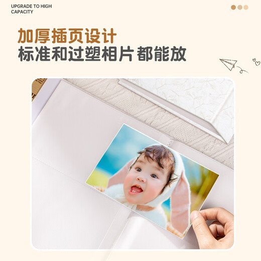 
Licao Album Graduation Memorial Book Gift 6-inch Album Family Large Capacity Album Storage Book Plastic Insert Type Baby Diy Couple Travel Record Book 6-inch 100