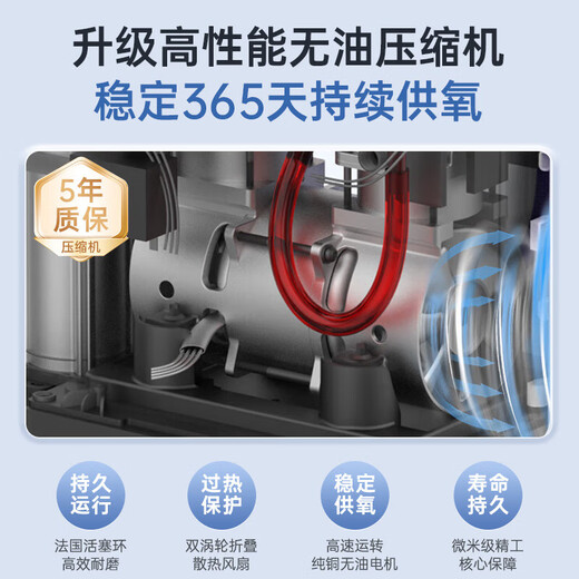 欧格斯3L升医用制氧机家用老人吸氧机十大排名雾化一体机呼吸氧气机 3L医用带雾化【店铺热卖】