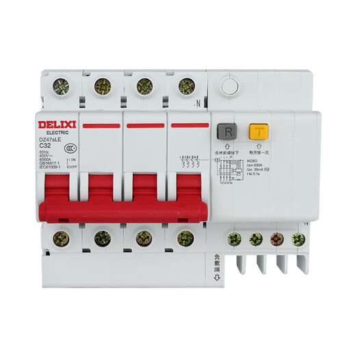 DELIXI ELECTRIC interrupteur à air avec protection contre les fuites 32A63a2p3p4 6A 2P