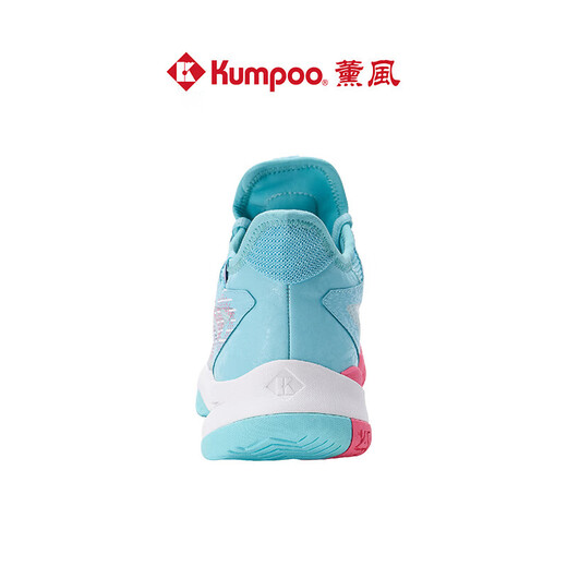 Xunfeng (Kumpoo) Houyi Pro Badminton Chaussures pour hommes et femmes Chaussures de sport fumé du vent fumé bouton rotatif bouton de choc amortisseur de badminton résistant aux chocs Houyi KH-G826-Hulu Blue / blanc 41 (265 mm)