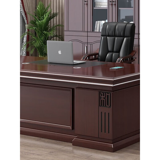 Office boss table Chinese desk and chair combination simple modern executive desk president manager desk office furniture 1.6 meters single table