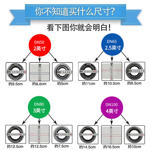 Tuoyu (TUOYU) fire hose Sanjiang Fire Protection 13-65-20 high pressure and wear-resistant synthetic rubber hose 13 type 65mm (2.5 inches) 20 meters hose + connector 1 piece