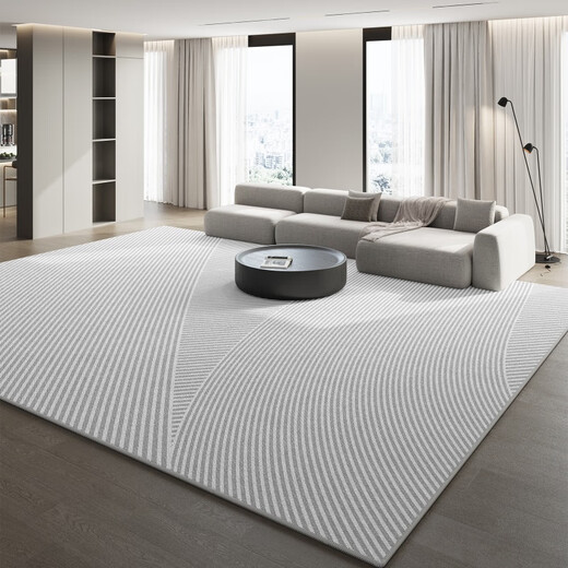 SHAOMENG Dining table floor mat scrubbable carpet Living room light luxury high 2024 bedroom bedside blanket free washable floor mat room large Zhijian-15601 160*230cm (suitable for sofas for 2-3 people)