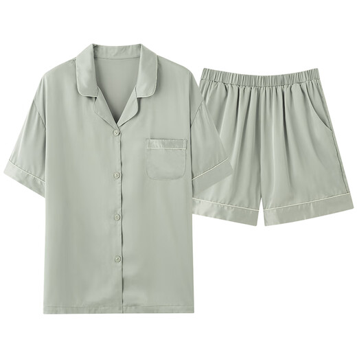 
Modal high-end ice silk pajamas for women in summer short-sleeved 2025 new large-size thin casual summer wearable suit 09M16805 M