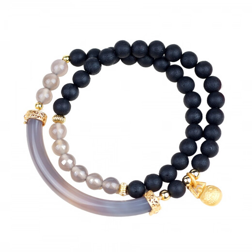 LEMIAO half-life smoke purple agate chalcedony bracelet bracelet for women genuine cigarette purple half bracelet bracelet for women double circle