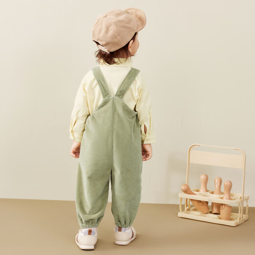 Mini Bala Warm Loose Pants for Boys and Girls Autumn Soft Corduroy Baby Overalls Trousers