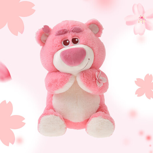 迪士尼（Disney）商店樱花系列草莓熊毛绒公仔玩偶玩具32cm 毛绒玩具七夕礼物