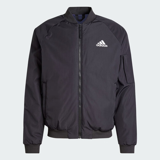 阿迪达斯（adidas）外套男装2025年春季新款运动服梭织防风保暖休闲飞行员夹克 JN4855黑色 2XL