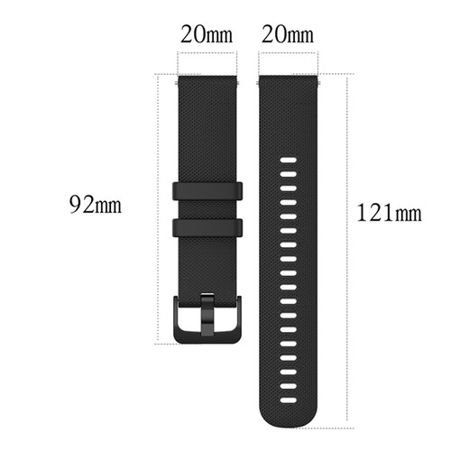 Aidi Original MK-12061 Accesorios de correa 12053 Matd Middle School Student Watch 20 mm Universal 12073 RESISTANTE DE USO 11524 Correa de caucho suave 20 mm (estilo de textura)