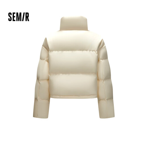 Semir down jacket women's short stand collar small elegant and gentle 2024 winter loose imitation leather jacket 107824113005