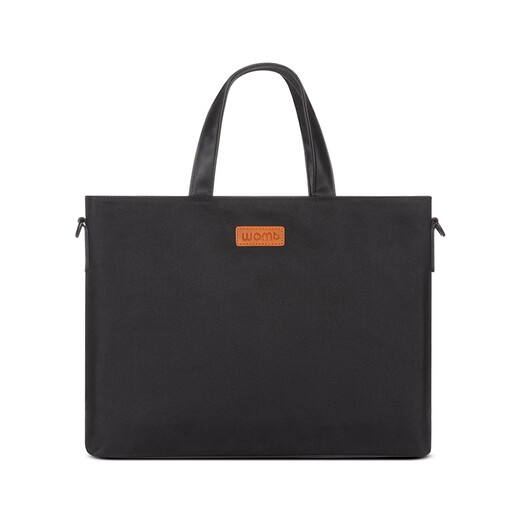 WOMT men's bag briefcase men's handbag laptop bag business casual shoulder crossbody document bag 14 inches