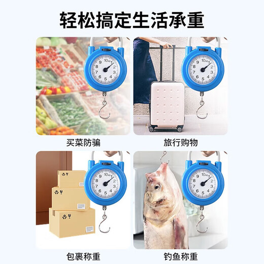 拜杰手提秤电子秤弹簧挂钩秤称菜快递吊秤便携式高精度厨房秤行李秤