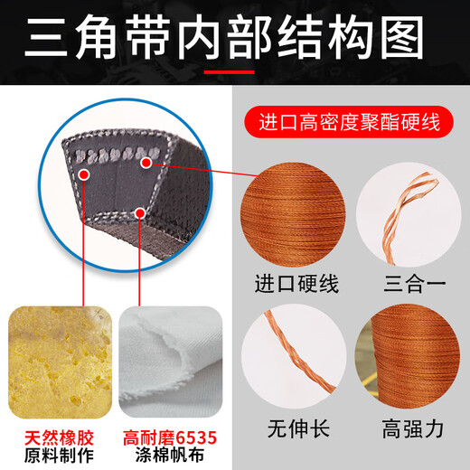 
Kello triangle belt belt C3800Li C3810 C3835 C3850 C3861 C3886 transmission belt C type Kello C3861Li