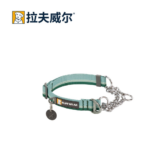 Lovewell Ryan off half P chain dog collar large dog neck collar training imported pet supplies Mochi blue M
