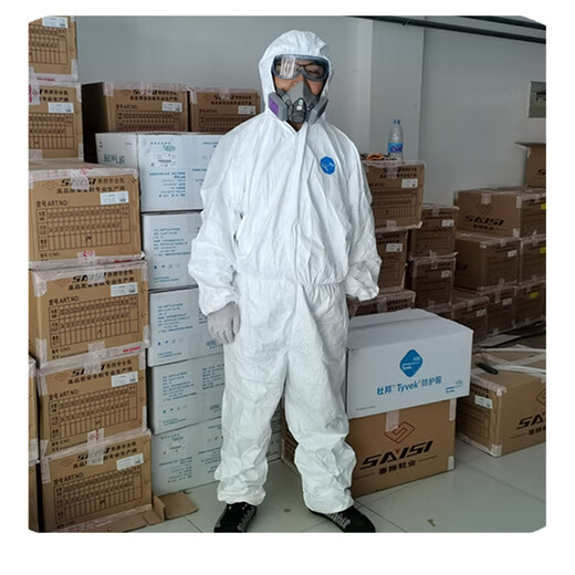 杜邦（DUPONT）杜邦1422a防护服tyvek400连体带帽喷漆服防尘隔离服防 原杜邦1422A现tyvek400独立装防 XL