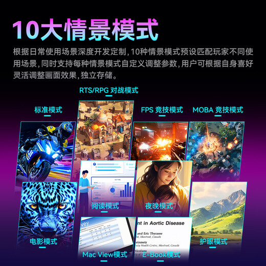 泰坦军团 34英寸电竞带鱼屏 165Hz高刷WQHD广色域 1500R曲面屏21:9 旋转升降HDR400炒股票准4K显示器C34A1R