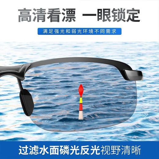 Sen uses fishing glasses to see high-definition drifting glasses 10 times, special for viewing underwater polarizer clips 2024 wild fishing version, high-definition fishing and fish shooting glasses