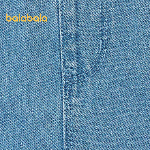 Balabala Kinderkleidung Mädchen Jeans Kinder Frühling große Kinderhosen Overall Denim Medium Blue 88201 130 cm