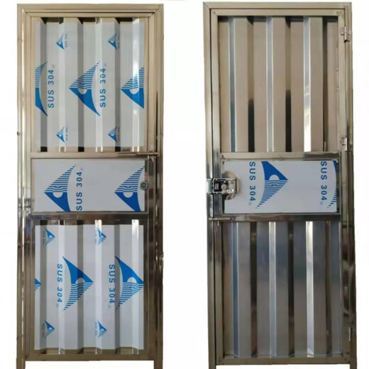 Qilicai stainless steel door, simple door, indoor door, cheap stainless steel door, rental door, toilet door, balcony door, toilet door, broken code door (our store does not come with screws and needs to bring your own screws)