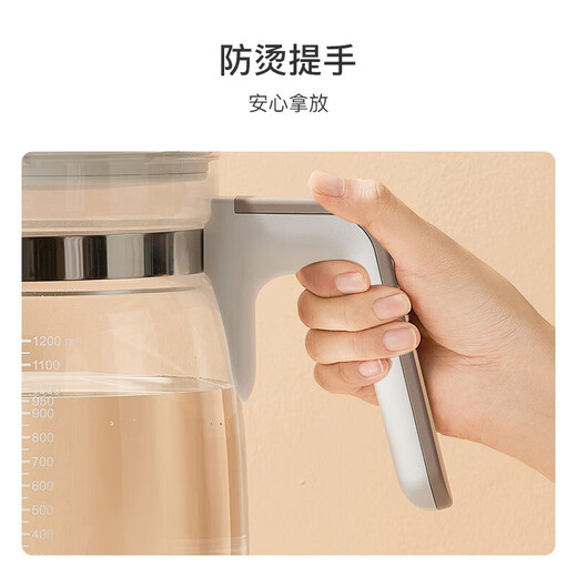 Little White Bear all-glass thermostatic kettle baby thermostatic milk regulator warm milk accessories stew pot assembly 1.2L-9525