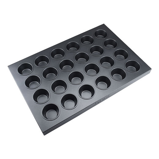 Three-function three-function commercial multi-connected non-stick baking pan SN9083 9084 9088 large round egg tart pudding chicken cake mold SN9083 24-connected pudding mold (800 non-stick)