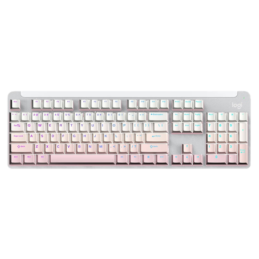 Logitechs bevorzugte Serie K865 (K845 Upgrade-Version) Wireless mechanischer Tastatur Business Office Keyboard E-Sports-Gaming-Tastatur 104-Taste-Dual-Mode-Verbindungen K865 Risang Sakura Gradienten Edition