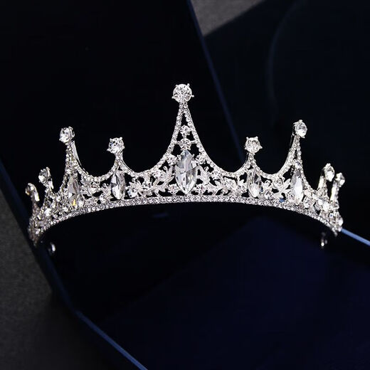Half birthday crown tiara, eighteen-year-old coming-of-age ceremony sparkling diamond headband, marriage proposal, photo props, high-end hair accessories, silver princess crown