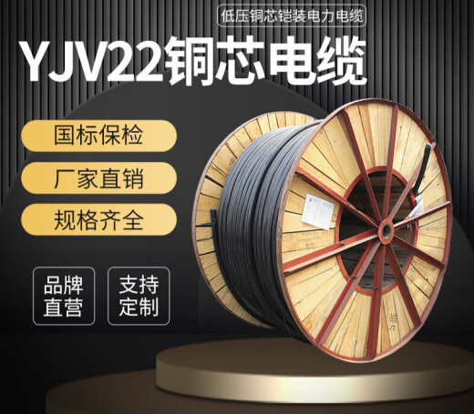 yjv copper core cable national standard 3452 core 10 square 162535 three-phase four-wire power 3+1 wire national standard yjv3*16+1*10