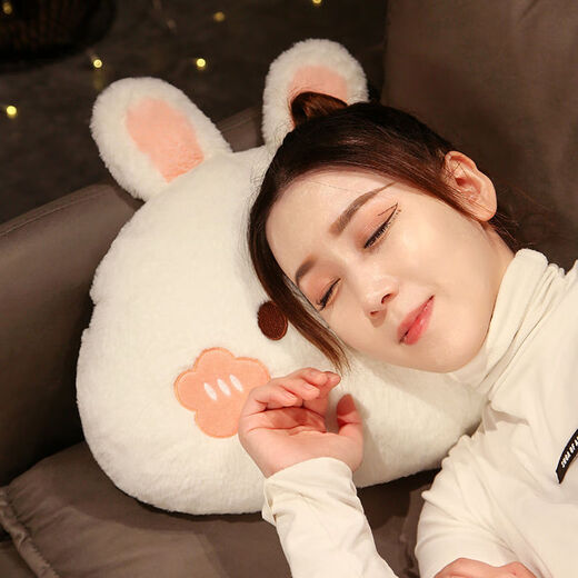 Yingzhu'er comfortable lumbar cushion soft butt cushion sedentary office cushion all-in-one dormitory back cushion car butt cushion rabbit chair cushion body 45X45X9 cm