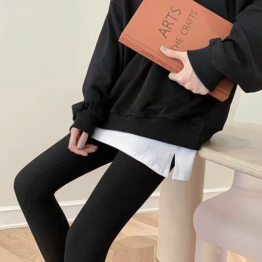 Kunsui small butt curtain for women with shark pants hem skirt cover layered fake hem loose butt-covering white skirt white slit model 1 bottom butt curtain L (recommended 80-120 Jin Jin is equal to 0.5 kg)