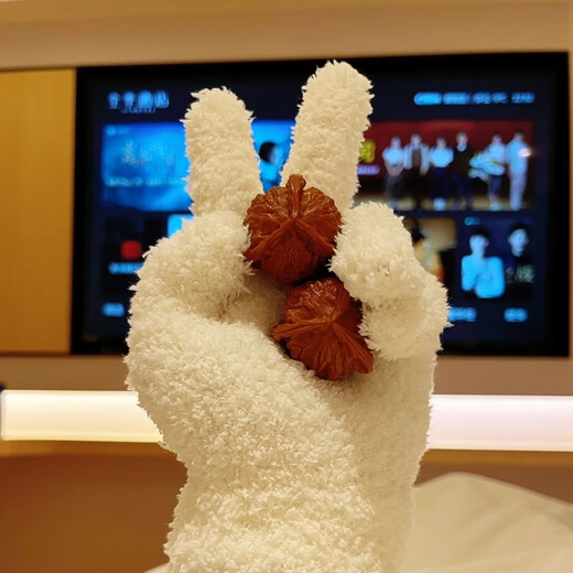 Yamanaka Yuwen Playing Gloves Ten Thousand Hair Gloves Plate Play Walnut Thickened Plush Wear-Resistant Polishing Bottom Patching Cleaning King Kong Wenwan Ten Thousand Hair Gloves 5 Pairs