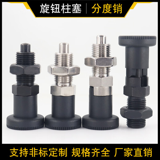 Huilid Custom Knob-Kolben GN617 Indexierung Stiftfeder Positionierung Stift Edelstahl Selbstverriegelung Teleskop-Kolben M10-M20 M12156 Edelstahl Reset