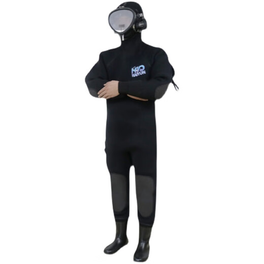 全套693干式密封污水管道防臭市政工程连体封闭加厚保暖潜水服 套餐三【国产耐磨料带通讯】 尺码请告知客服