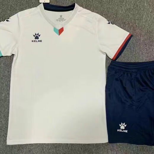 Karme Kelme Jersey Soccer Team Uniforme de manga corta Hombres y mujeres Rápidas secos transpirables Conjunto de uniforme de impresión Concurso de impresión 1048-Modelo personalizado 3xs Altura recomendada 115-125