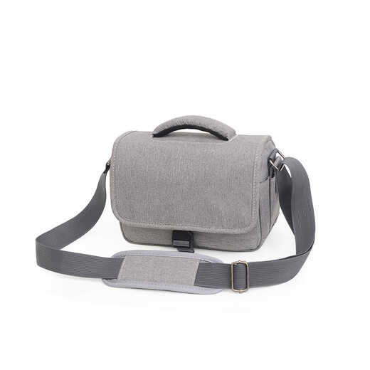 
Micro-single SLR camera bag one shoulder waterproof photography bag Canon camera bag one shoulder 600D700D waterproof photography bag light gray small 1105
